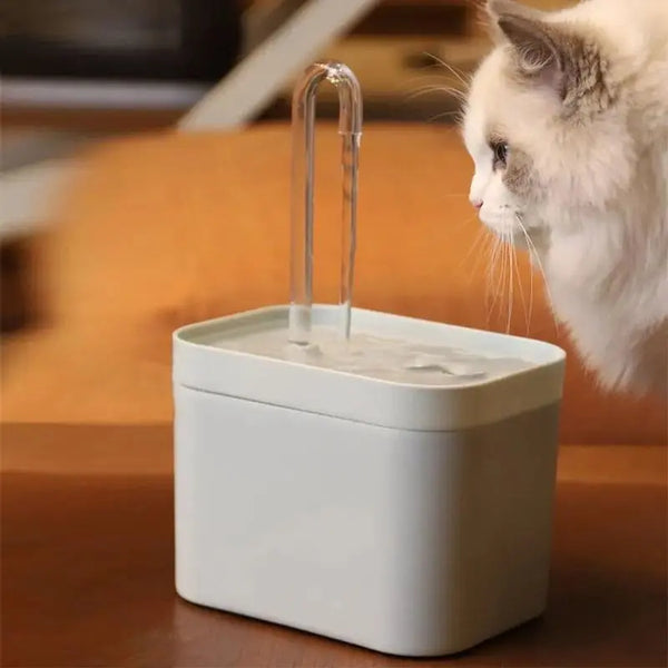 at Water Fountain Auto Filter USB Electric Mute Cat Drinker Bowl 1.5L Recirculate Filtring Drinker for Cats Pet Water Dispenser Amazoline Store