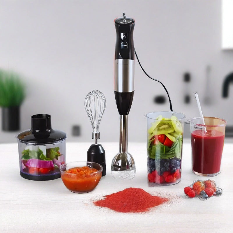 4 In 1 Electric Hand Blender Mixer For Kitchen Hand Mixer Food Mixer Home  Juice Egg Beater Vegetable Meat Grinder Fruit Juicer