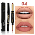 Matte Lipstick Long Lasting, Wateproof Lipsticks Brand, Double Ended Lipstick, lip liner cosmetics - Amazoline Store