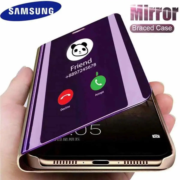 Samsung Galaxy Flip Case Smart Mirror Flip Case For Samsung Galaxy S23 Ultra S22 S21 S20 FE S10 Plus Amazoline Store