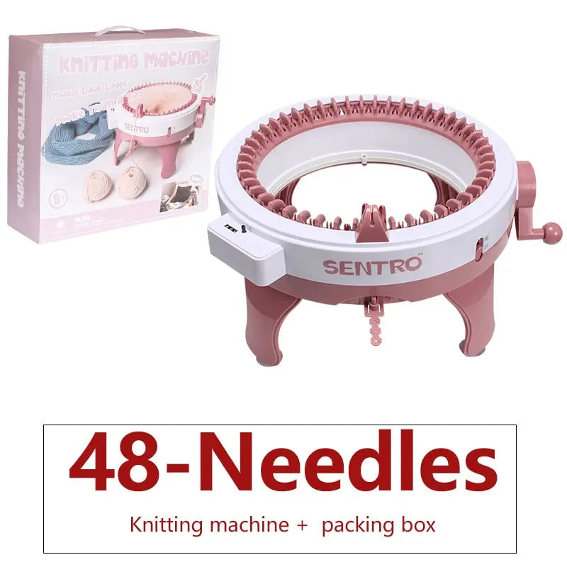 22/40-Needle Hand Knitting Machine Cylinder Wool Loom DIY Scarf Sweater Hat  Socks Adult Children Lazy Artifact Christmas Gift - AliExpress