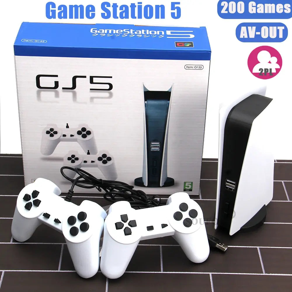 Game Station 5 USB Wired Video Game Console With 200 Classic Games