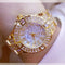 Women Watches Diamond Gold Ladies Wrist Watches Luxury Brand Rhinestone Bracelet Amazoline Store