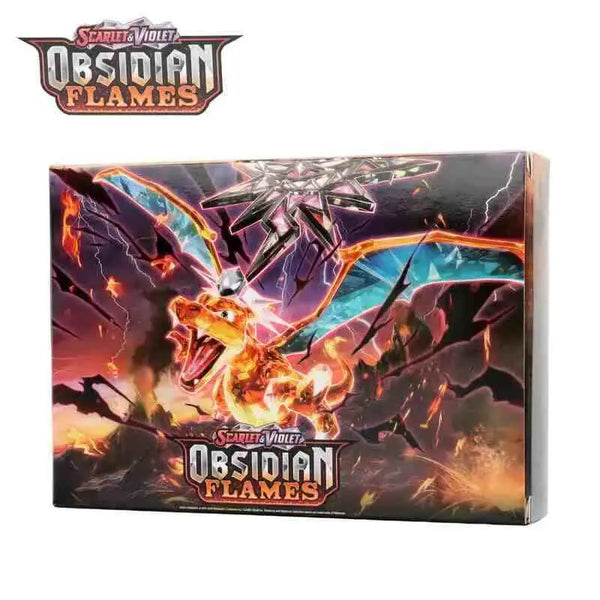 100Pcs Pokemon Cards Obsidian Flames Charizard EX English Cards Games Pokemon Booster Box Case - Amazoline Store100Pcs Pokemon Cards Obsidian Flames Charizard EX English Cards Games Pokemon Booster Box Case - Amazoline Store