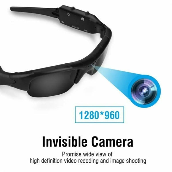 1080P HD Lightweight riding Glasses Sunglasses Eyewear Audio Video Recorder TF Mini Audio DVR Camera DV Video Recorder Eyewear Amazoline Store