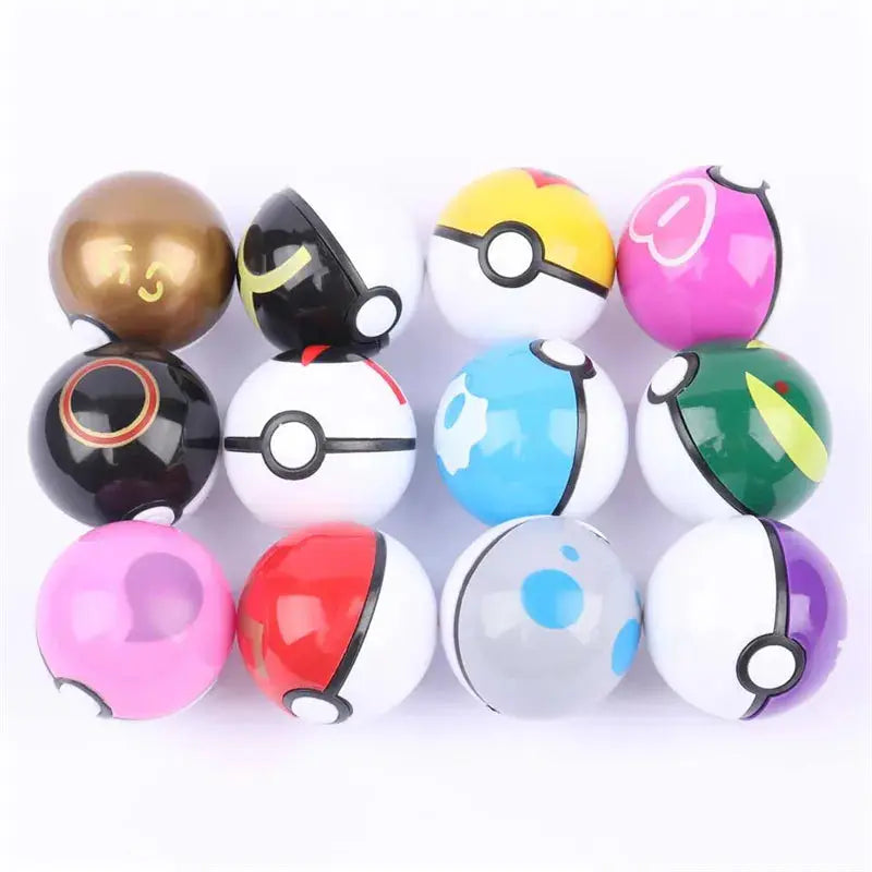 Pokemon Figures Elf Ball Deformation Toy Anime Figure Charizard Mewtwo  Pocket Monster Variant Action Pokeball Model Gift