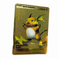 183200 Point HP Raichu Pokemon Metal Collection Gold Blastoise Eevee Sylveon Mewtwo Pikachu Battle Trading Pokemon Cards Amazoline Store