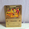 1pcs Pokemon Iron Cards Metal Pikachu Cosplay Different Styles Pikachu Shiny Letters Pokémon Game Collection Children Toys Gift Amazoline Store