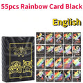 27-55PCS Pokemon Gold Silver Cards Rainbow Shiny Pokemon Cards Charizard Pikachu Cards Arceus Vmax Gold Spanish French English German Rare Collectible Cards Amazoline Store