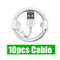 10/20pcs USB Lighting Cable for iPhone, Lightning To USB Cable 1m/2m 6FT iPhone Charger Cable 6 7 8 x xr 11 12 13 14 pro max Cable