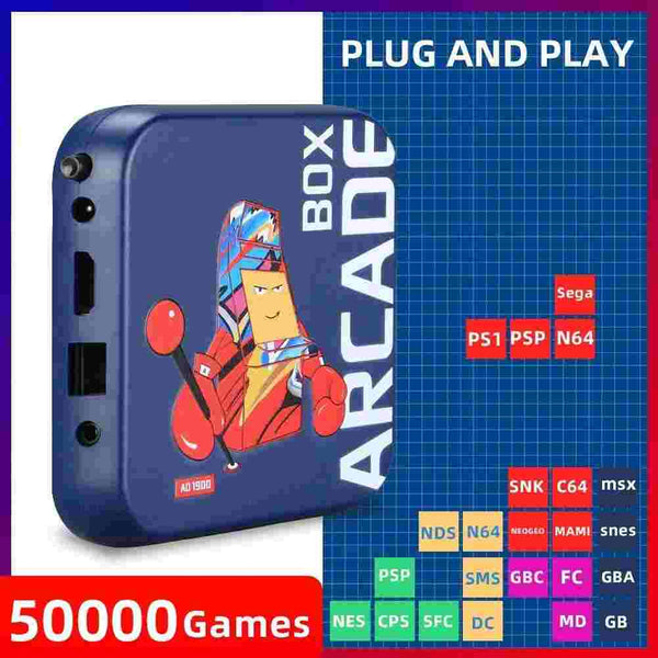 Arcade Box Portable Retro Video Game Console for PSP/PS1/Naomi Classic Retro 33000/40000/50000 Games Amazoline Store