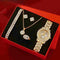 6PCS Women Gift Box, Set Gift, Golden Luxury Wathes, Brand Luxury Design, Women Watches Quartz Amazoline Store