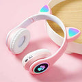 Bluetooth Wireless Headphones Cat Ear Glow Light Stereo Bass Helmets Children Gamer Girl Gifts PC Phone Gaming Headset Amazoline Store