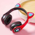 Bluetooth Wireless Headphones Cat Ear Glow Light Stereo Bass Helmets Children Gamer Girl Gifts PC Phone Gaming Headset Amazoline Store