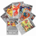 55Pcs/Box English Pokemon Cards Gold Black Silver Cards Charizard Pokemon Anime Collectable Pokemon Cards Birthday Gifts For Children Amazoline Store