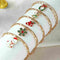 Christmas Theme Jewelry Snowflake Bracelets Charms Bracelets Adjustable Metal Bracelet For Women Jewelry Christmas Gifts Amazoline Store