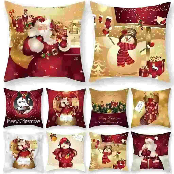 Christmas Pillow Cases Christmas Cushion Cover Christmas Decorations For Home Christmas Gifts For Home Amazoline Store