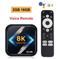DQ08 Smart TV Box Android 13, Quad Core Cortex A53, RK3528, Support 8K Video 4K HDR10+ Dual Wifi BT Google Assistant Remote For TV, 2G16G 4G 32G 64G Amazoline Store