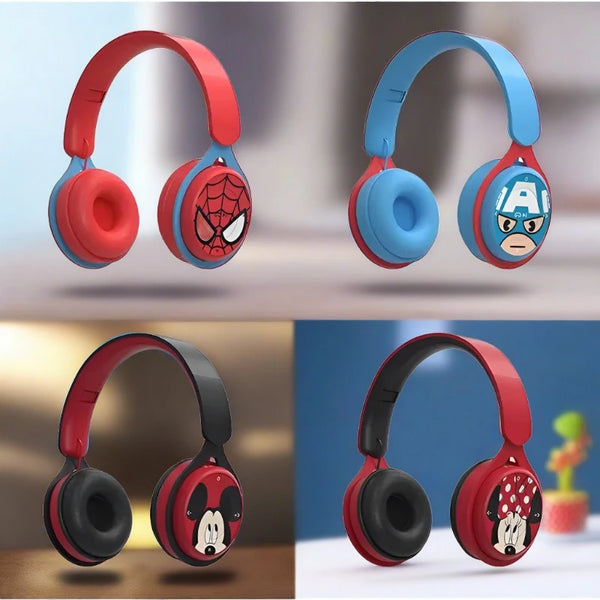 Disney Wireless Headphones, Marvel Bluetooth Headphones Y08 HIFI Surround Sound System, Kids Wireless Headphones with Microphone Amazoline Store