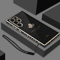 Electroplated Maple Leaf Case For Samsung S23 Ultra S20 S21 S22 S23 Plus S20 FE S21 FE Note 20 Ultra S23Ultra 5G Silicone Cover Amazoline Store