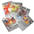 English Pokemon Cards, Metal Gold Pokemon Cards, Sliver Charizard  Vmax GX Pikachu Vmax Pokemon Card, pokemon collection cards, Battle Trainer Amazoline Store
