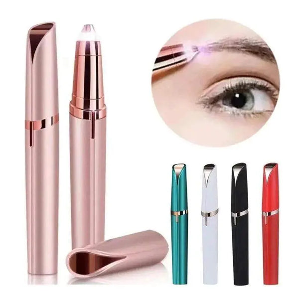Womens Electric Eyebrow Trimmer Eye Brow Shaper Pencil Face Hair Remover For Women Automatic Eyebrow Shavers Pocketknife - Amazoline Store