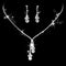 Fashion Crystal Bride Jewelry Set Rhinestone Silver-plated Wedding Dress Banquet Necklace Earring Set Ladies Gift Amazoline Store