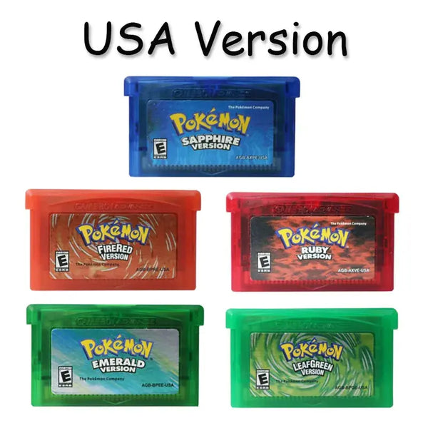 GBA Pokemon Series Games 32-Bit Video Game Cartridge