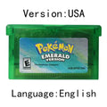 GBA Pokemon Series Game 32-Bit Video Game Cartridge Pokemon Console Games Card Sapphire Fire Red Emerald Ruby LeafGreen USA Version for GBA NDS Amazoline Store