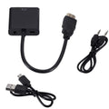 HD 1080P HDMI To VGA Converter HDMI Cable With Audio Power Supply HDMI Male To VGA Female Adapter For PS4 TV Box xbox TV Laptop Amazoline Store