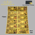 Japanese Anime Card Game Banknote Sets Anime Gold Plated Cards Anime Collection Cards Amazoline Store