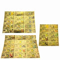 Japanese Anime Card Game Gold Banknote Sets Anime Gold Plated Cards Anime Collection Cards Amazoline Store