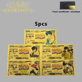 Japanese Anime Card Game Banknote Sets Anime Gold Plated Cards Anime Collection Cards Amazoline Store