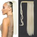MERISIHAIR Synthetic Long Straight Wrap Around Clip In Hair Extension Heat Resistant Fake Hair ponytail Amazoline Store