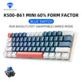 Machenike, Mini Mechanical Keyboard, Gaming Keyboard Wired, K500-B61, Full Size Mechanical Keyboard Hot swap, RGB Backlit Keyboard Amazoline Store