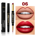 Matte Lipstick Long Lasting, Wateproof Lipsticks Brand, Double Ended Lipstick, lip liner cosmetics - Amazoline Store