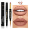 Matte Lipstick Long Lasting, Wateproof Lipsticks Brand, Double Ended Lipstick, lip liner cosmetics, Dark Red Lips Liner Pencil TSLM1, Makeup Tools Kit Amazoline Store