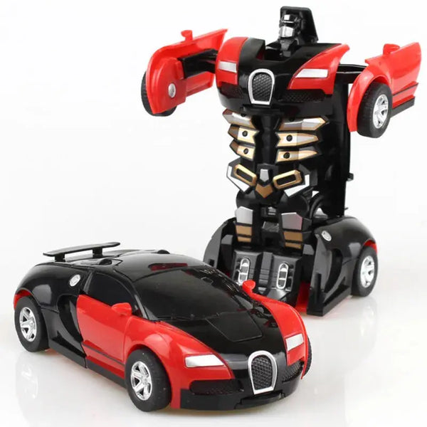 Mini 2 In 1 Car Toys One-key Deformation Car Toys Automatic Transformation Robot Model Car Diecasts Toy Boys Gifts Children Toy Amazoline Store