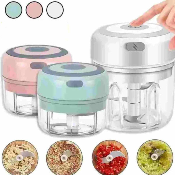 Mini Electric Garlic Chopper Vegetable Chopper Machine Durable USB Charging Blenders Kitchen , 100/250mL Amazoline Store