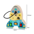 Montessori Busy Board Sensory Toys Wooden With LED Light Switch Control Board Travel Activities For Kids Amazoline Store