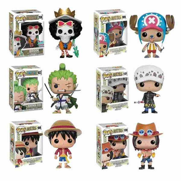 One Piece Funko Pop Luffy, Chopper, Aisi, Luo, Taro Japanese Anime Figures Toys Children Birthday Gift. Amazoline Store