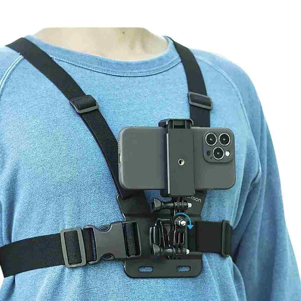Phone Holder Chest Strap For iPhone 13 14 Samsung Huawei Phone Clip Mount For Insta360 For Gopro Hero 11 10 9 8 7 Amazoline Store