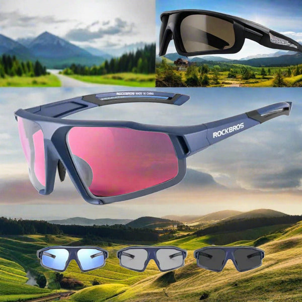 Photochromic Cycling Glasses Sports Sunglasses Polarized For Men Bike Riding Goggles For Mountain Biking Glasses Amazoline Store