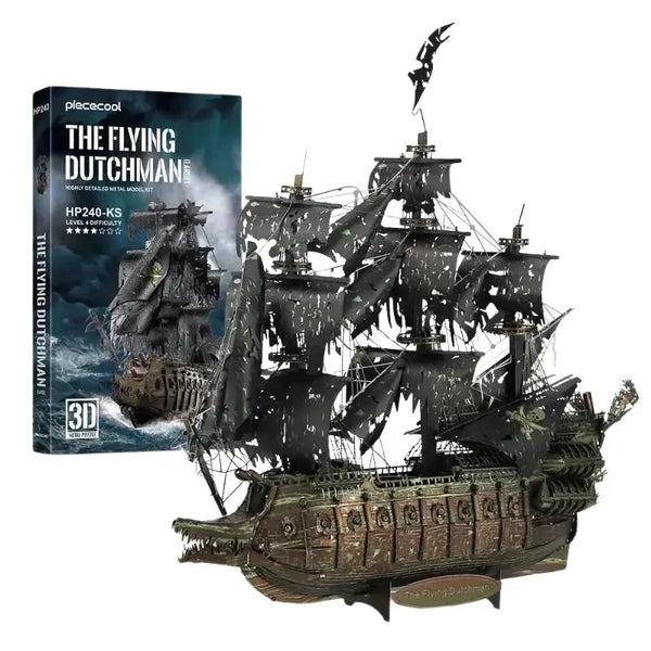 Piececool 3D Metal Puzzle Flying Dutchman Model Ship Brain teaser Puzzles For Kids Amazoline Store