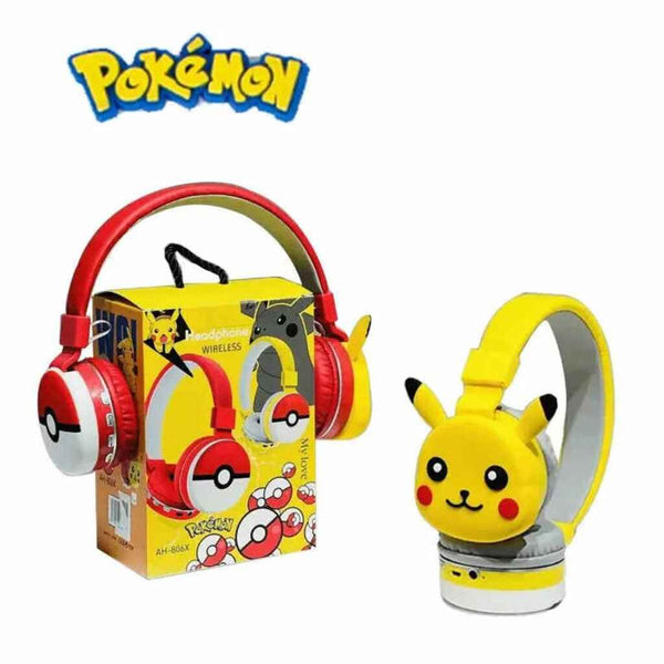 Pokemon Headphone Wireless, Pikachu Bluetooth Headphones, Anime Gaming Headset, Headset Gaming Mic, Y2k Amazoline Store