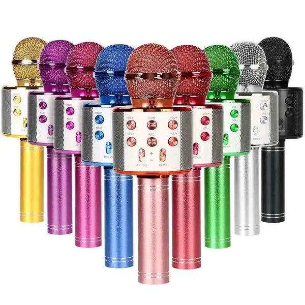 Portable Karaoke Microphone Bluetooth Wireless Karaoke Microphone Professional Portable Speaker Home KTV Music Player For Children Amazoline Store