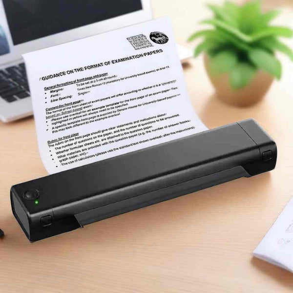 Portable Printers Wireless For Travel, A4 Thermal Printer, Mobile Thermal Printer Bluetooth  , A4 Size Amazoline Store