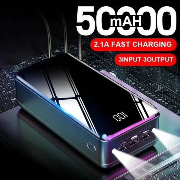 Power Bank Portable Charger 50000mAh, LED Digital Display With flashlight Amazoline Store