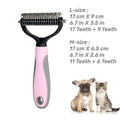 Professional Pet Deshedding Brush 2 Sided Dematting Dog Comb Cat Brush Rake Puppy Grooming Tools Undercoat Shedding Flying Hair Amazoline Store
