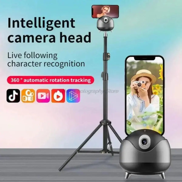 Q8 AI Auto Face Tracking, 360 Rotation Phone Holder, Gimbal Stabilizer For Mobile, Selfie Stick Tripod Stand Amazoline Store